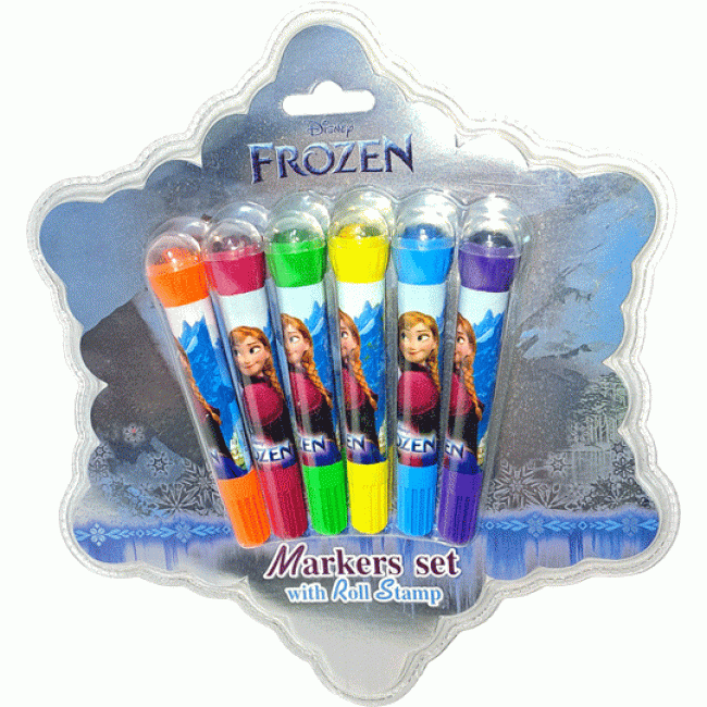 FROZEN - SISTERS FOREVER + ปากกามาร์คเกอร์พร้อมตัวปั๊มแบบลูกกลิ้ง